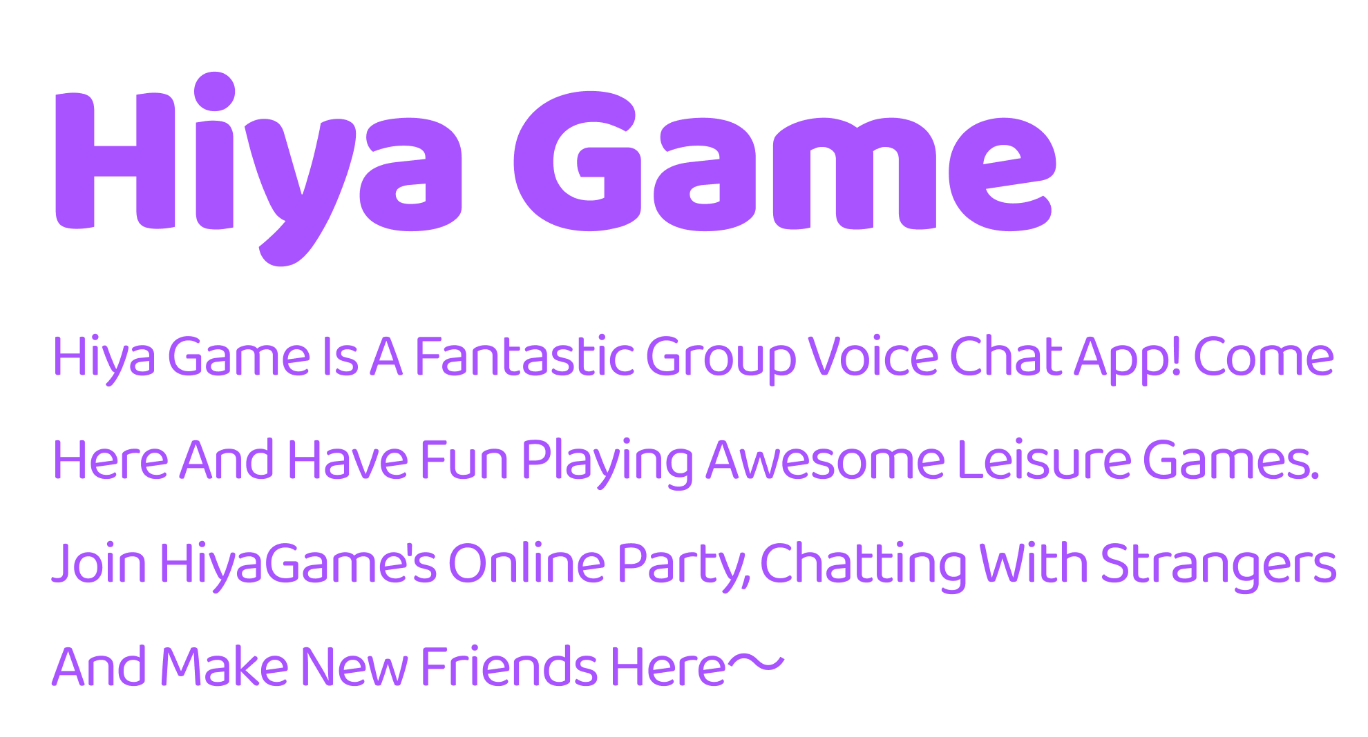 Hiya Game Voice Chat